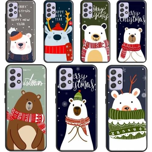 Merry Christmas Polar Beer Fundas For Samsung A51 A71 A41 A31 A11 A21S A12 A32 A42 A52 A72 A02 A10 A20 S A50 A70 Case