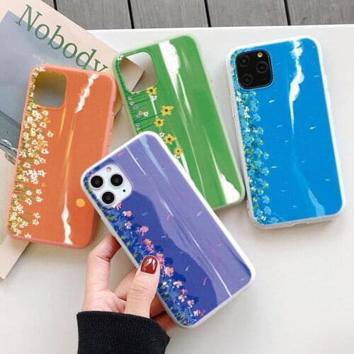 Florals Case For Huawei P40 Lite E P30 P20 Pro Mate 10 20 Lite P Smart 2021 Y6 Y7 Y9 2019 Honor 9X 8X 8A 10i 20i Soft TPU Cover