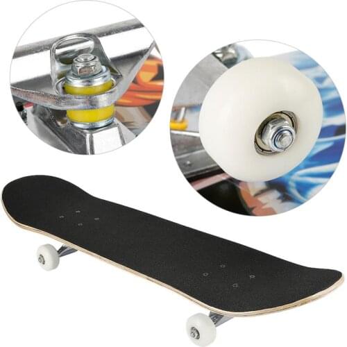 Longboard Children Skateboard Four Wheel Skate Board Scooter Pulley Wheel Double Snubby Maple Skateboard for Kid Sport Roller