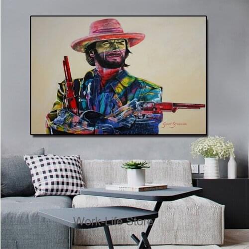 Cowboy Graeme Stevenson poster and prints On Canvas Painting Wall Art Picture Artwork Graphic Living Room Home Decoration