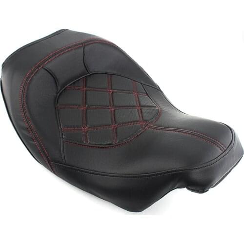 Motorcycle Leather Rider Driver Seat For Harley CVO Street Glide Road King Road Glide 2009-2020