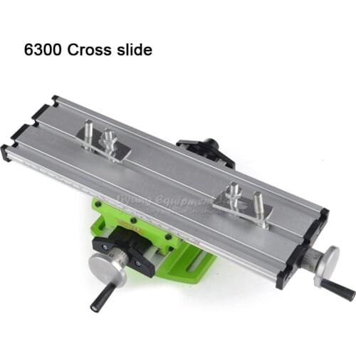 Miniature precision 6300 multifunction Milling Machine Bench drill Vise Fixture worktable X Y-axis adjustment Coordinate table