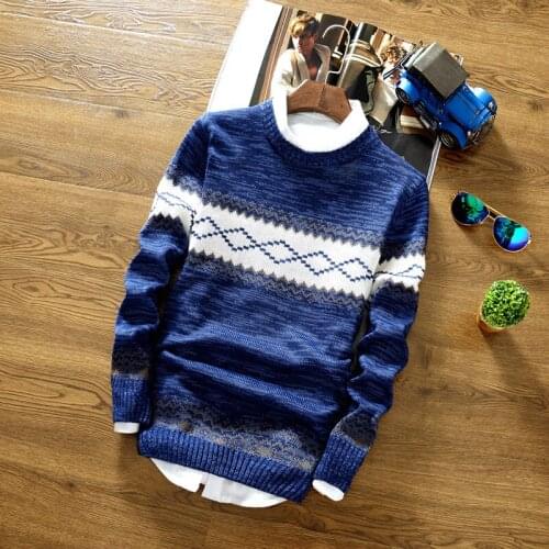 2019 Brand Social Cotton Thin Men Pullover Sweaters Casual Crocheted Striped Knitted Sweater Men Masculino Jersey Clothes