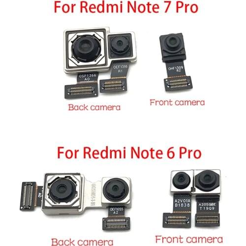 New Original Front and Rear Back Camera For Xiaomi Redmi Note 6 7 Pro Main Facing Camera Module Flex Cable Replacement Parts