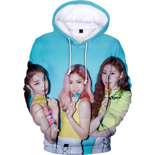 2020 New Fashion Kpop Stars ITZY Hoodies Men Women Sweatshirts Korea K-pop Singer Hoody Hooded Boy/Girls Hip Hop Winter Cap Coat
