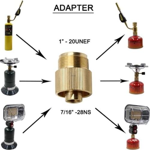 Outdoor Gas Tank Propane Refill Adapter Solid Brass Stove Connector Copper Converter