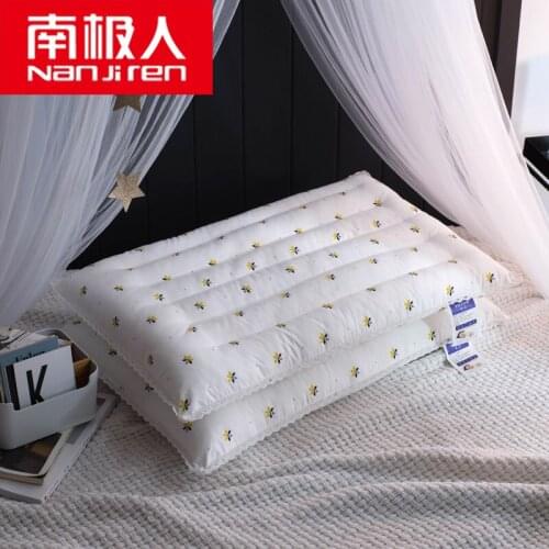 Pillow Pillow Core Soft Adult Hotel Feather Velvet Neck Pillow Single Student Minimalist Soft Pillow Insert