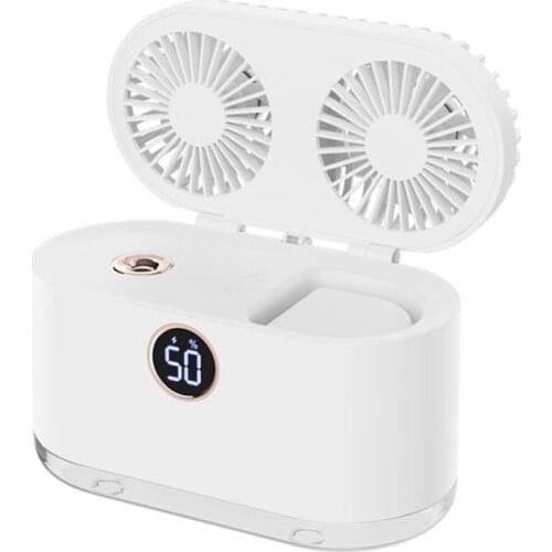 Portable Air Conditioner Fan,Mini Air Cooler 3 Speed Quiet Desk Air Cooling Fan,LED Humidifier for Home Office