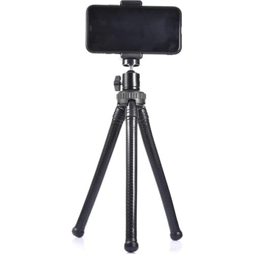 Smartphone Tripod Mount Flexible Cell Phone Mini Tripod Adjustable Camera Stand Holder With Phone Clip Mini Tripod Stand Kit
