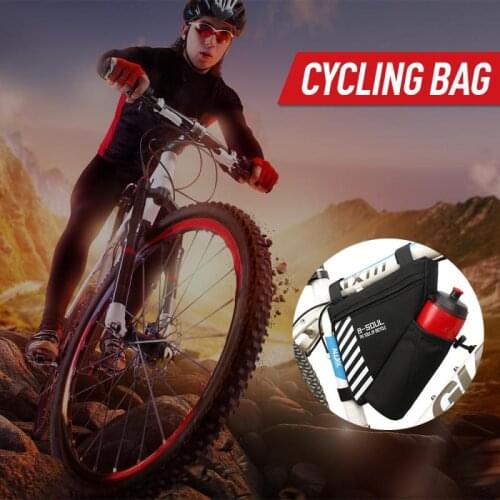 Bicycle Bag Waterproof Bike Triangle Bags Water Bottle Pocket Cycling Bag Bike Tube Pouch Holder Saddle Pannier Bike Accessories