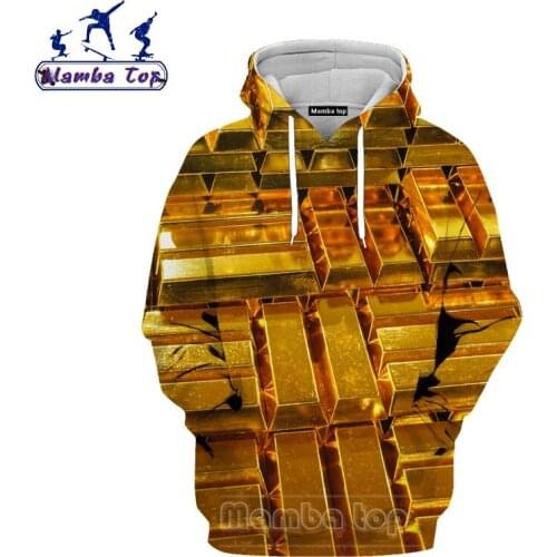 Mamba Top Autumn Newest 3D Hot Sale Diamond Hoodies Gold Mens Hoody Fun Women Sweatshirt Fitness Unisex Sports Punk Men Hooded