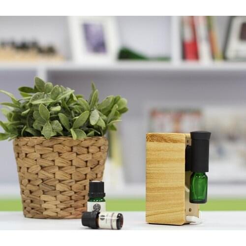 Aroma Essential Oil Diffuser No Condensation Waterless Auto Shut-off Aromatherapy Ultrasonic Wood Grain Burner Air Humidifier