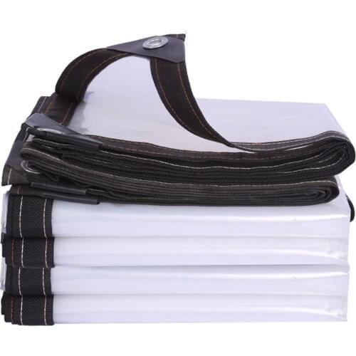 Waterproof PE Shade Cloth Cover Ground Plant Cover Transparent Sun Shade Gardening Accessories With Grommets Bungee Balls