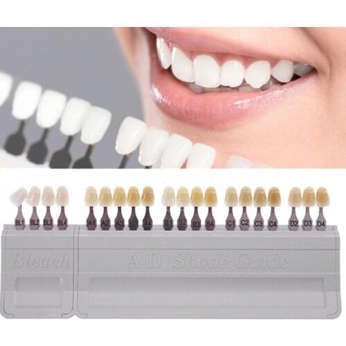 1Set Dental Teeth AD Shade Guide Ivoclar Vivadent Porcelain Material 20Color
