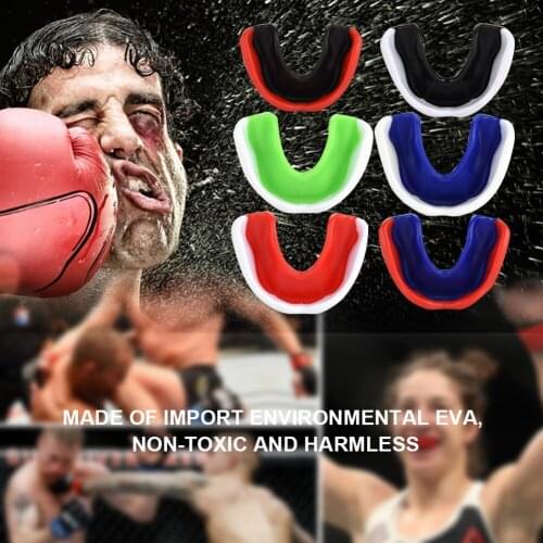 Professional Mouth Guard Teeth Protector Gum Shield Karate Boxing Protection Tool