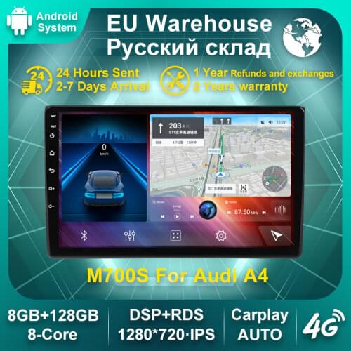 7862 API29 6G+128G Android 10 Car Radio Multimedia Player for Audi A4 B6 S4 RS4 B7 SEAT Exeo Stereo GPS Navigation Unit DSP
