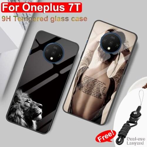Cases for OnePlus 7t Case One Plus 7t Cover tempered Glass Back bumper oneplus7t 1+ 7T 1+7t Phone Case Shell for OnePlus 7t 7 t