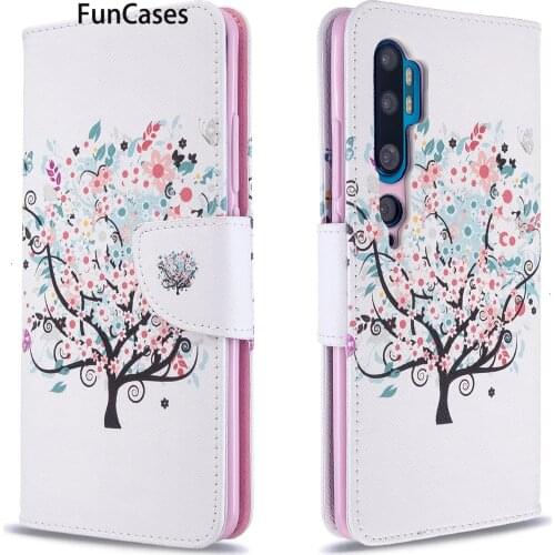 Luxury Cellular Phone Cases For Cover Xiaomi CC9 Pro sFor Xiaomi estojo Note 10 Pro PU Leather Flip Wallet Phone Pouch Carcaso