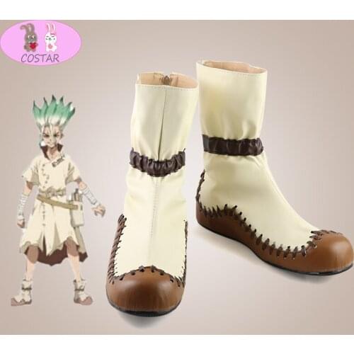 COSTAR Anime Dr.STONE Cosplay Boots Costume Halloween Shoes