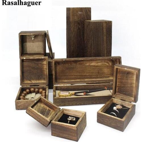 New Wooden Jewelry Box Vintage Craved Decorative Handmade Case Gift Jewellry Organizer For Home Decoration Carrying box Crafts