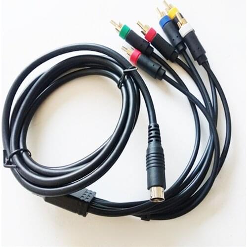 1.8m Replacement Game Console RGBS/RGB Cable Color Monitor Component Cable for Sega MD2 Game Machine Accessories