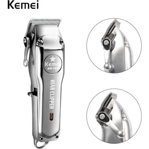 Kemei-1996 Barber Shop Rechargeable Hair Clipper All Metal Electric Hair Trimmer Professional Beard Trimmer Haircut Machine 1997