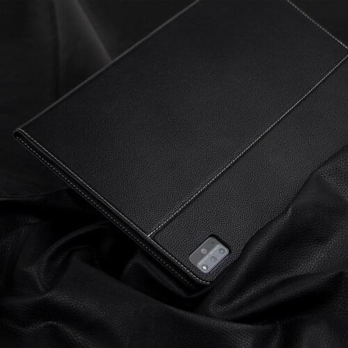 Cowhide Skin Case for Huawei MatePad Pro 12.6 2021 WGR-W09 WGR-W19 Case Tablet Adjust Stand Genuine Leather Plastic Back Shell