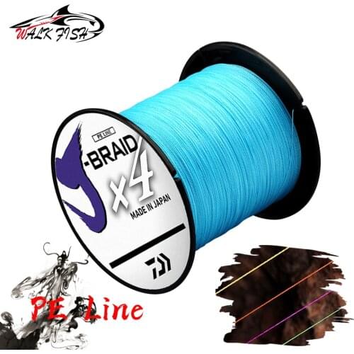 WALK FISH Fishing Line 500m 4/8 Strand Braided PE Fishing Line Japanese Strong Abrasion Resistance Multifilament Fishing Line