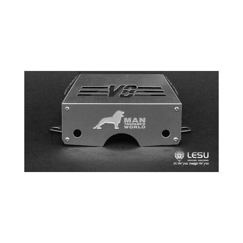 LESU 1/14 RC DIY TMY MAN Tractor Truck Model Metal Gearbox Engine Cover Car