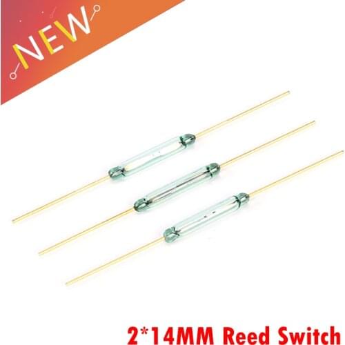 10pcs Reed Switch 2 pin Magnetic Switch 2.5*14mm Normally Open Normally Closed Conversion 2.5X14MM NO NC Conversion for Sensors
