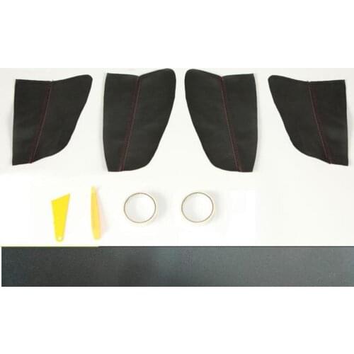 Car Interior PU Door Armrest Surface Cover Trim Panel Guards For Skoda Octavia 2015-2019 Car Styling