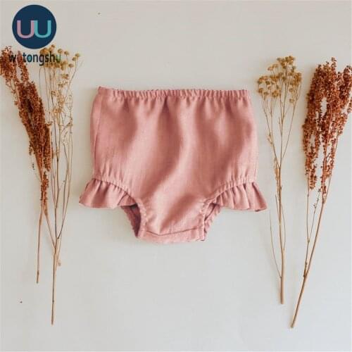 Infant Kids Baby Girl Solid Shorts Cotton Bottoms PP Shorts Bloomers Children Girls Summer Panties For 0-2Y