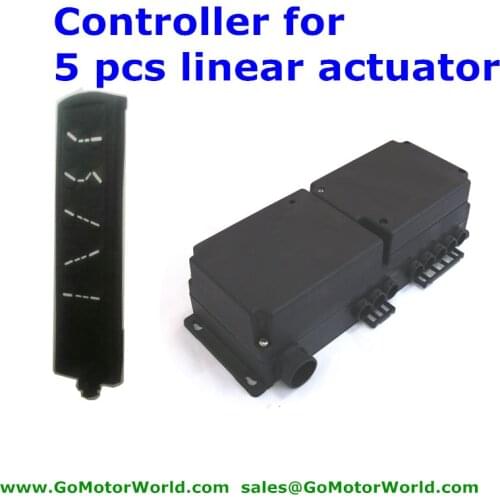 Industry controller Control box 110-240V AC input 24V DC output with wire hand switch to opearate 5pcs linear actuator