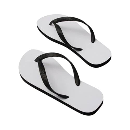 2pairs/lot Sublimation Blank Flipflops Summer Slippers Sandals Rubber Custom Printing Outdoor Beach Flip Flops Men Kids