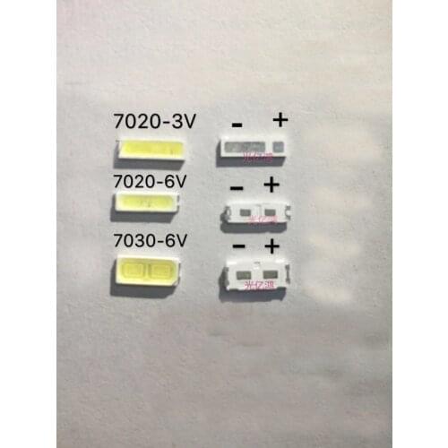 SMD 7020 7030 LED Cold white LED Diode 1W 3V 6V 7020 LED Lamp leds for tv lg