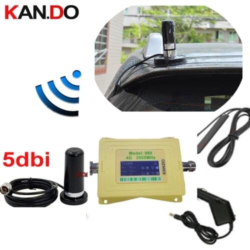Big Magnet base anenna 60dbi fdd 4G 2600mhz mobile phone signal booster 4G network signal repeater for car LTE amplifier