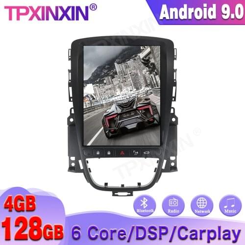Android 9.0 For OPEL Astra J 2010 + Tesla style car GPS Navigation head Unit No DVD Tape Recorder Multimedia Player auto stereo