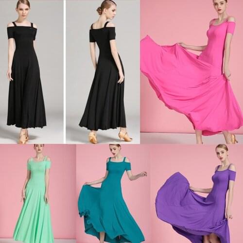 Ballroom Dance Dresses American smooth dress Black Tango Waltz dress Women Ballroom Dance purple green red blue blackS9067