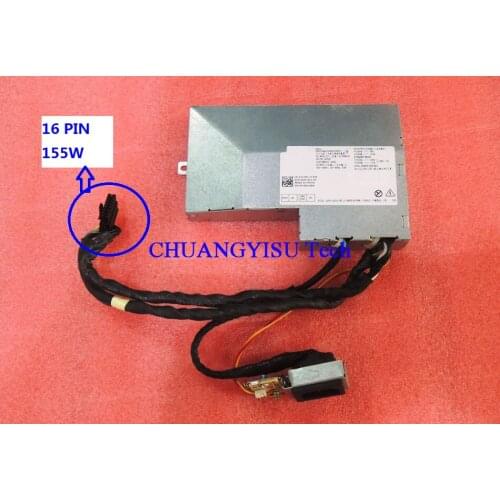 Free ship for original AIO OPX 22 3250 7450 5250 PowerSupply,155 Watts ,HU155EA-01,AC155EA-01,HPY3Y,X1V9H,16 Pin