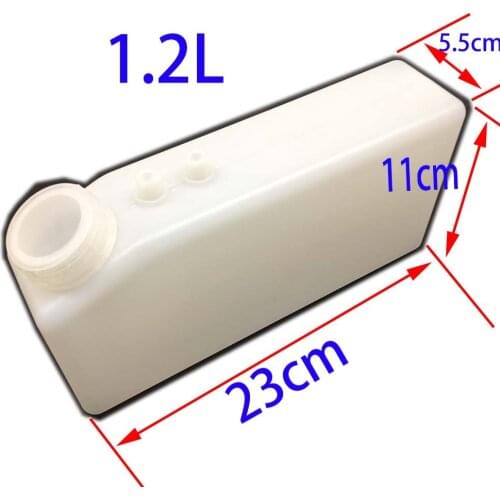 1.2L solvent ink tank for solvent inkjet printer auxiliary tank Corrosion-resistant white