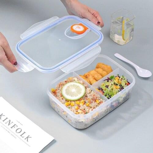 Silicone Collapsible Lunch Box Food Storage Container Bento BPA Free Microwavable Portable Picnic Camping Rectangle Outdoor Box2