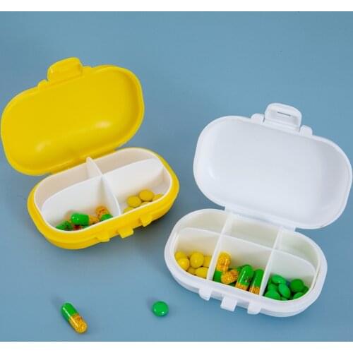 4 Grids Pill Medicine Box Holder Medicine jewelry Storage Box Case for Drug Tablet Dispenser Small Pillbox Organizer For Travel