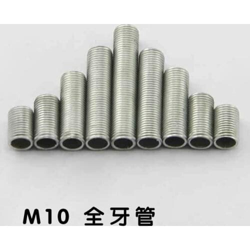 Metric M10 teeth hollow screw tube Galvanized flat tube Pipe screw Lighting accessories Wholesale