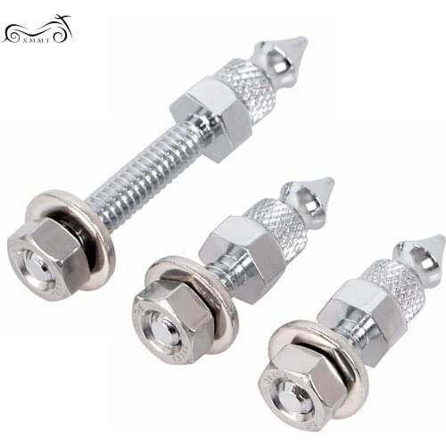 Motorcycle Chrome Fairing Windshield Spike Trim Mount Bolts For Harley Touring Electra Street Glide Trike FLHX FLHT 14-20