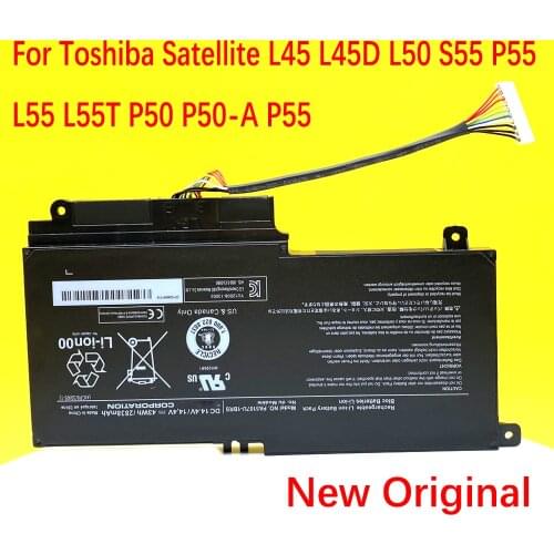 Original PA5107U PA5107U-1BRS For Toshiba Satellite L45 L45D L50 S55 P55 L55 L55T P50 P50-A P55 S55-A-5275 S55-A5294 New Battery