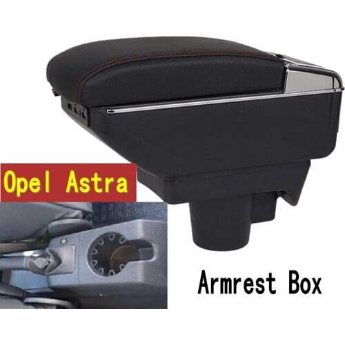 For Opel Astra Armrest box central Store content Astra armrest box