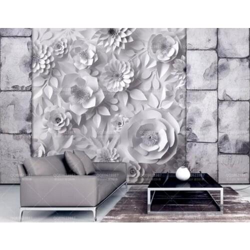 Custom wallpaper abstract Origami flower wall paper mural 3d kids bedroom wallpaper TV sofa background wallpaper 8d