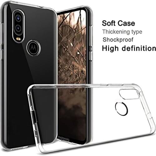 Transparent TPU for Motorola Moto One Vision P40 P40 Power OneVision P40Power Phone Case Silicone Soft Clear Slim Back Cover Bag