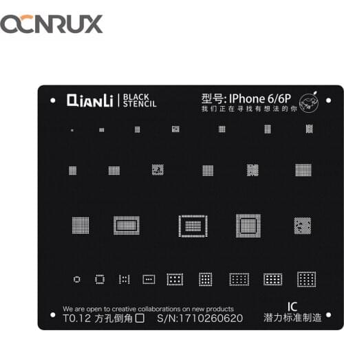 Qianli iBlack Plus NAND IC Chip Square Hole BGA Reballing Stencil for iPhone 6/6P 6S/6SP 7/7P 8/8P/X XS/XS Max