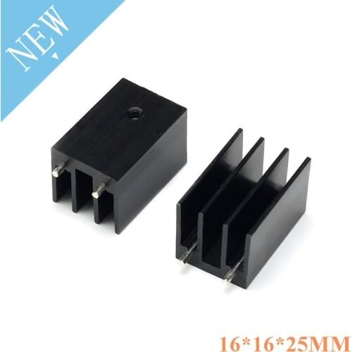 5pcs 16*16*25mm TO-220 Heatsink Cooling Fin Radiator Aluminum Cooler Heat Sink 16X16X25mm